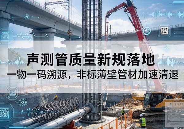 灵川声测管质量新规落地，一物一码溯源，非标薄壁管材加速清退
